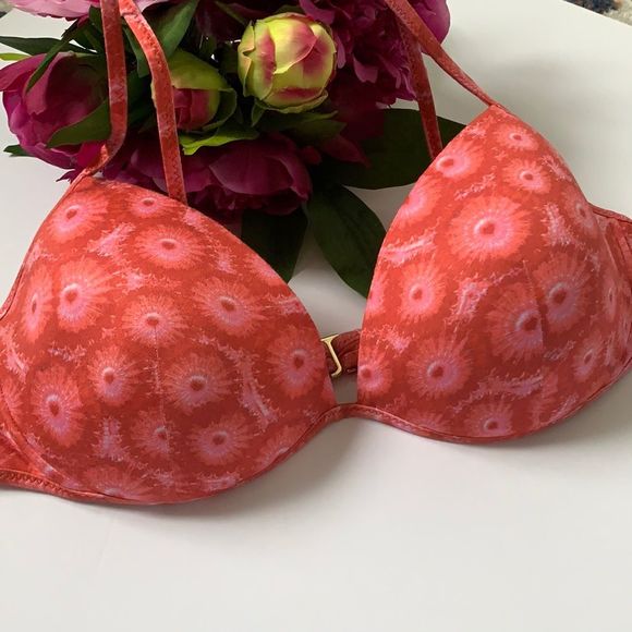 La Perla pink print swimsuit top size 32B - Picture 1 of 5
